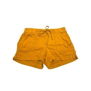Old Navy Shorts Women's S Mustard Textured Casual Cotton Boho Cottage Beach